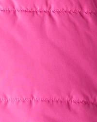 Baby Girl Puffer Vest - Pink