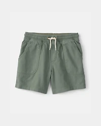 Boys Twill Shorts - Green