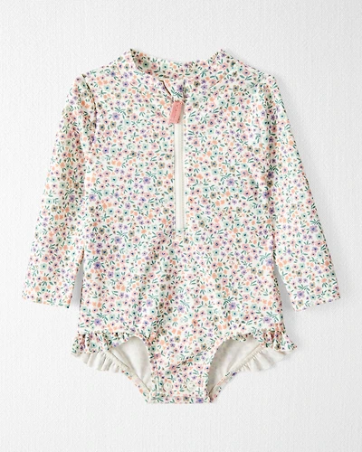 Baby Girl Recycled Ruffle Swimsuit