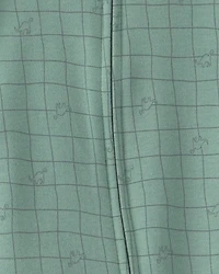 Baby Boy Dinosaur 100% Cotton 2-Way Zip Sleeper - Green