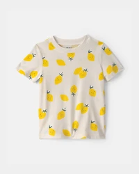 Toddler Lemon Short-Sleeve Top - Cream/Yellow