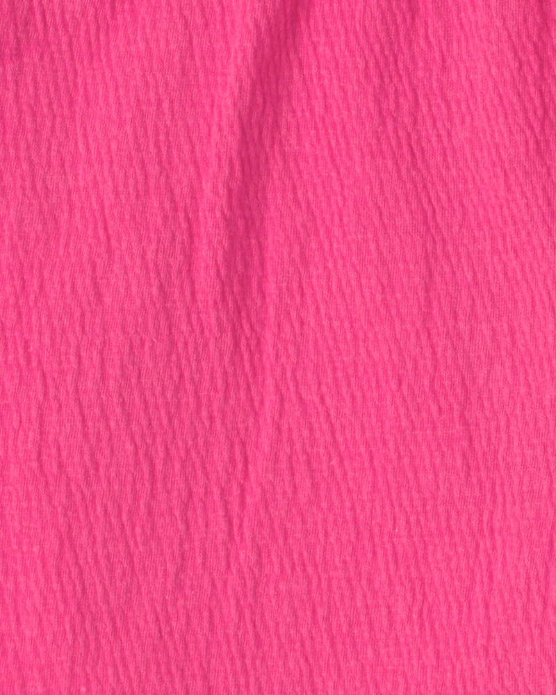 Girls Tropical Short-Sleeve Top & Short Set - Pink