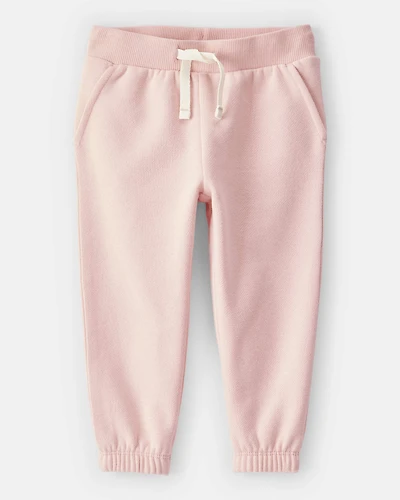 Baby Girl Cotton Joggers - Pink