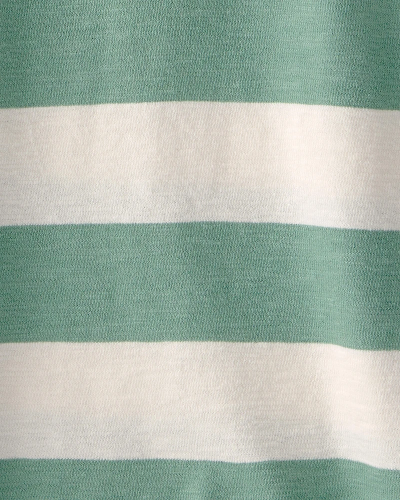 Boys Striped Collared Shirt Made with Organic Cotton