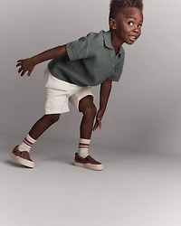 Toddler Boy Johnny Collared Polo - Olive