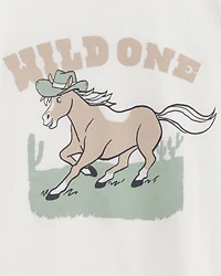 Toddler Boy Wild One Short-Sleeve Graphic Tee - White