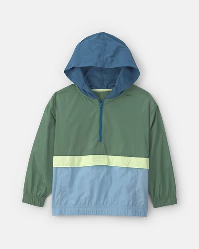 Boys colourblock Lightweight Jacket - Green/Blue