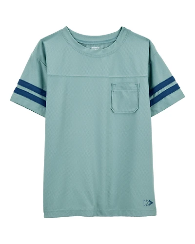 Kid Striped Short-Sleeve Tee - Green