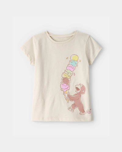 Toddler Girl Curious George Ice Cream Graphic Tee