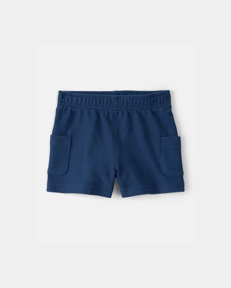 Baby Boy 2-Piece Car Top & Short Set - Blue