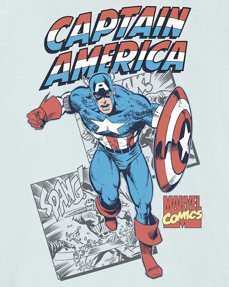 Kid Marvel™ Captain America Short-Sleeve Tee - Blue