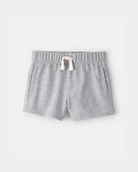 Baby Boy French Terry Shorts - Grey