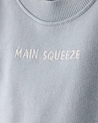 Baby Boy 3-Piece 'Main Squeeze' Sweatshirt, Bodysuit & Short Set - Blue