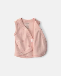Baby Girl Sheep Side-Snap Tank - Pink