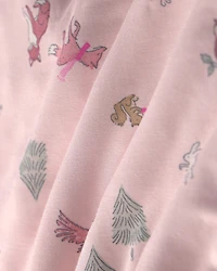 Baby Girl Woodland 2-Way Zip PurelySoft™ Wearable Blanket - Pink