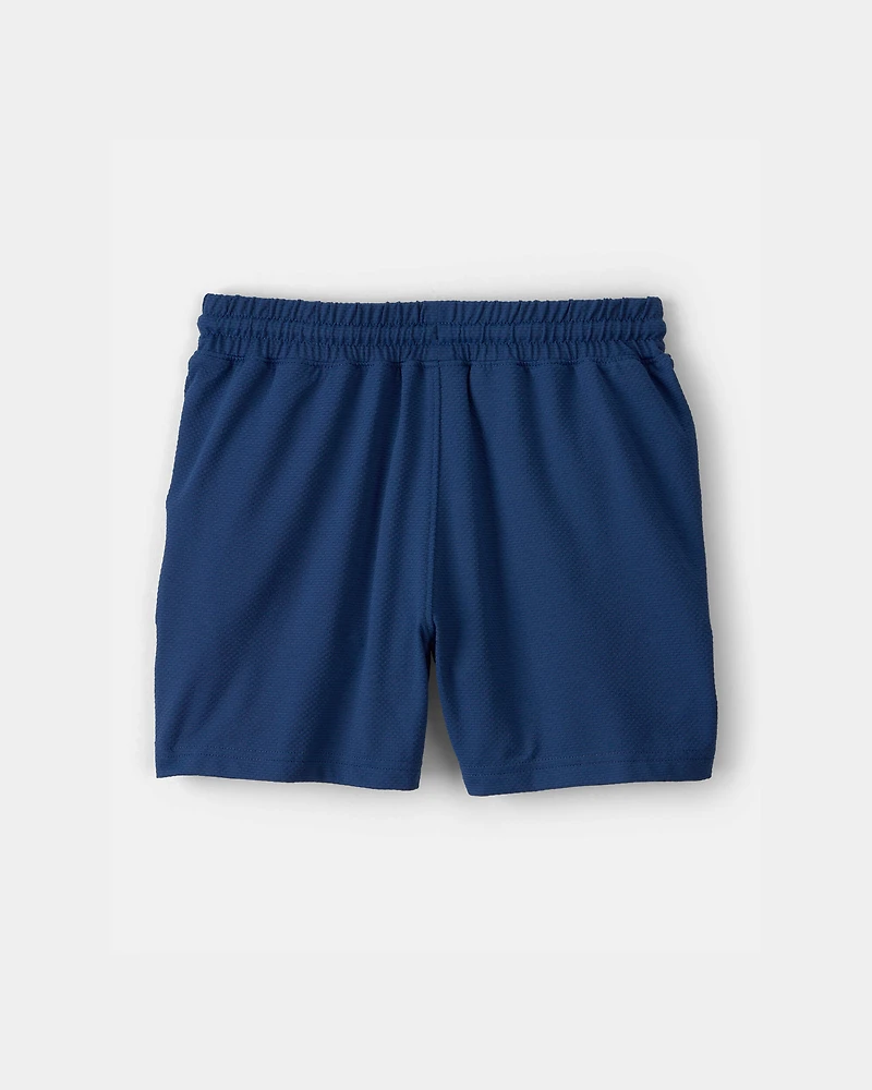 Boys Mesh Active Shorts - Blue