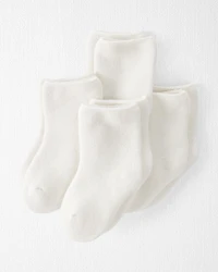 Baby 4-Pack Organic Cotton Terry Socks