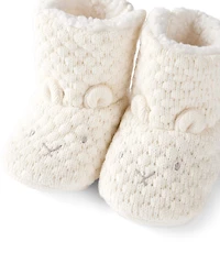 Baby Organic Cotton Sweater Knit Booties