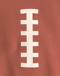 Baby Organic Cotton 'Game Day' French Terry Graphic Bubble