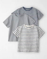 Toddler Boy 3-Pack Striped Organic Cotton Tees