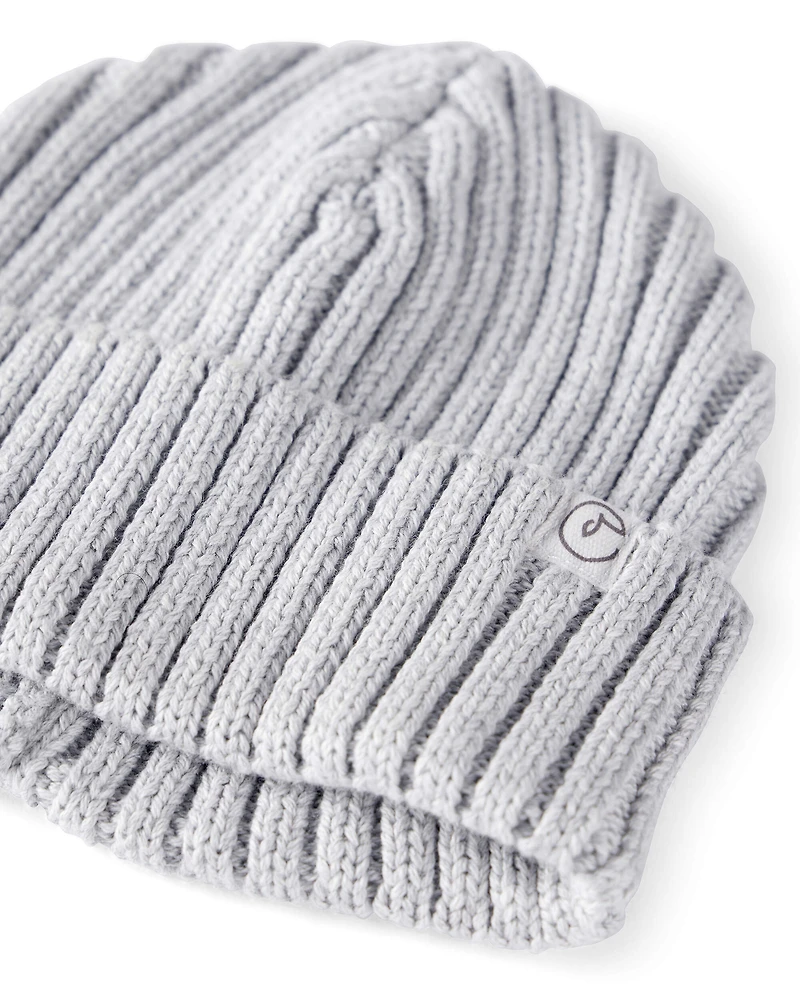 Baby Organic Cotton Sweater Knit Beanie
