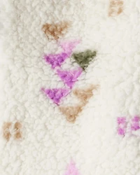 Baby Girl 3-Piece Aztec Sherpa Cardigan Outfit Set