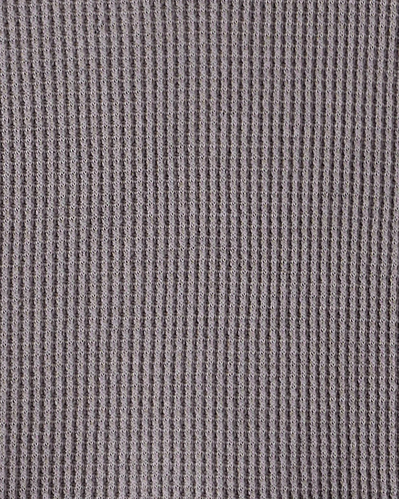 Toddler Boy Waffle Knit Long-Sleeve Tee & Pant Set - Grey