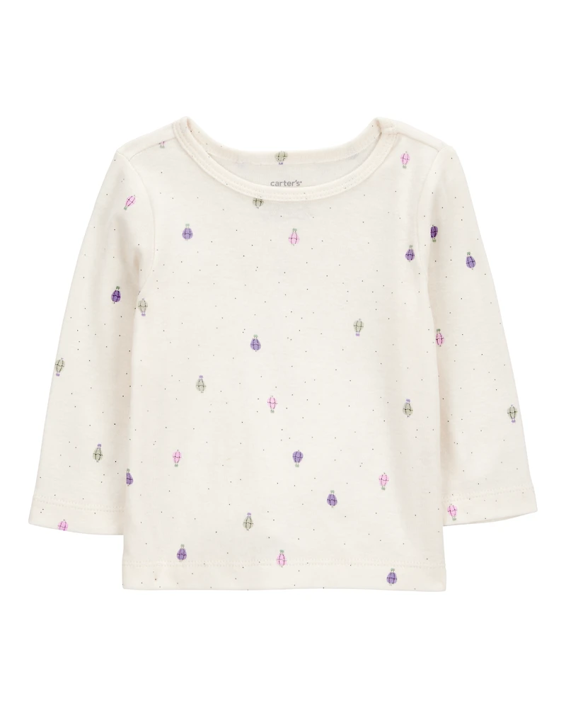 Baby 2-Piece Long-Sleeve Tee & Coverall Set