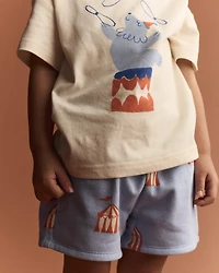 Toddler City Park™ Short Big Top Print - Blue