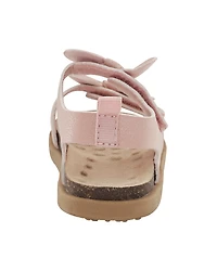 Baby Every Step® First Walker Bow Faux Cork Sandals - Pink