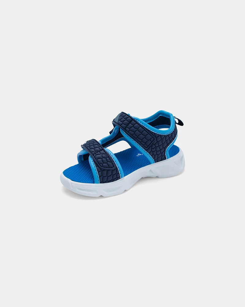 Toddler Boy Shark Light Up Sandals - Blue