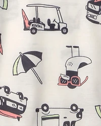 Toddler Boy 2-Piece Beach Short-Sleeve Pyjama Set