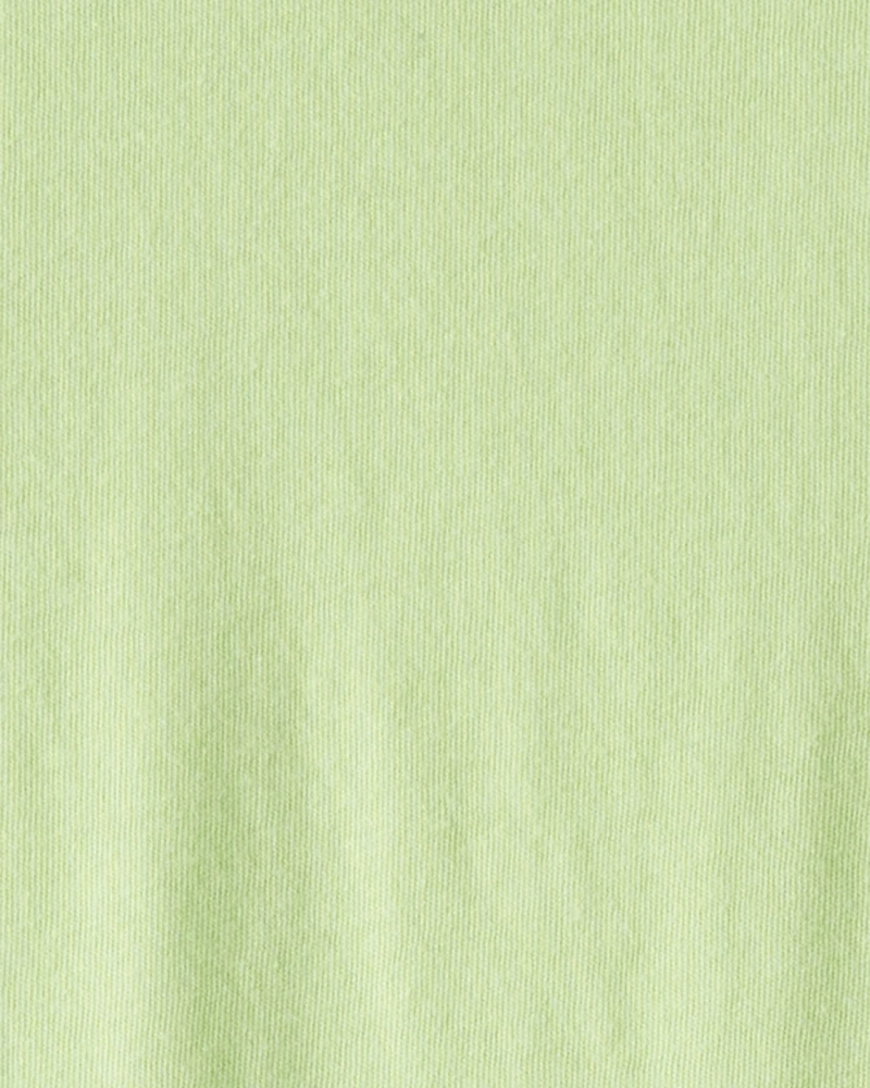 Boys Solid Pocket Long-Sleeve Tee - Green