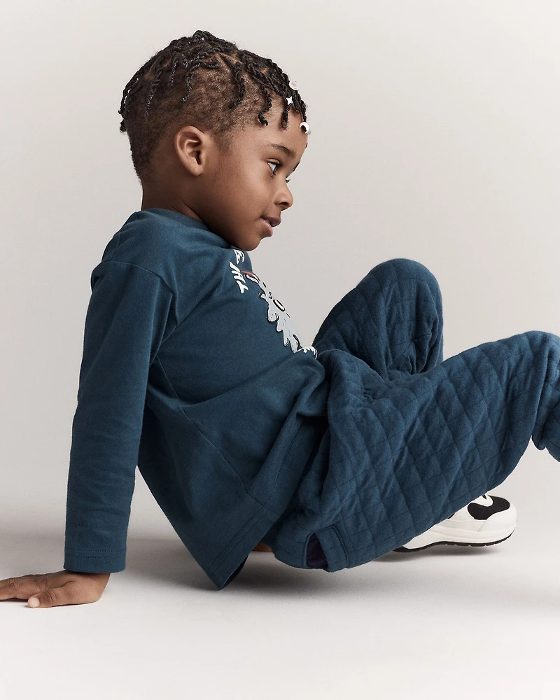Toddler No-Seam Jogger Pant - Deep Teal