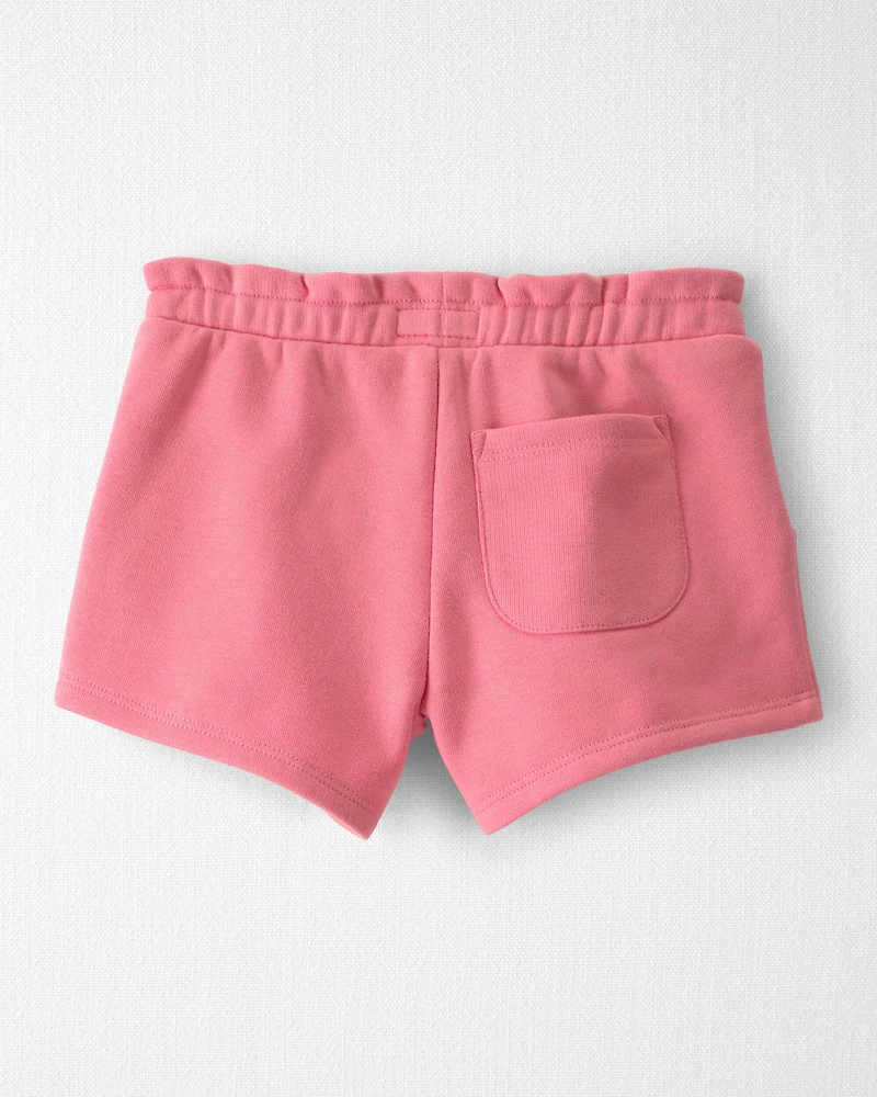 Toddler Girl Knit Shorts Made with Organic Cotton