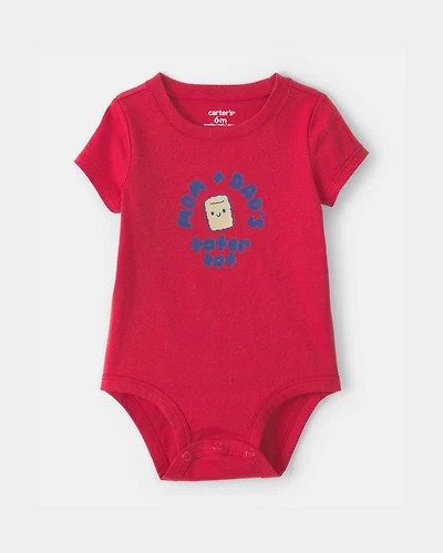 Baby Tater Tot Graphic Bodysuit - Red