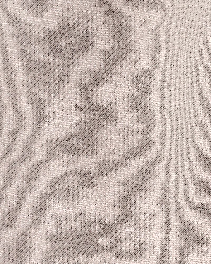 Baby Girl Cotton Joggers - Brown