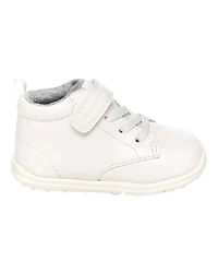 Boys Every Step® First Walker High Top Sneaker - White