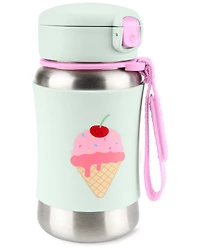 Spark Style Stainless Steel Straw Bottle - Ice cream