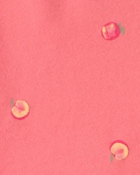 Baby Girl Peach Bike Shorts - Coral