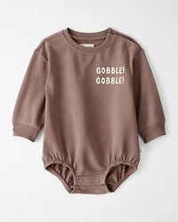 Baby Organic Cotton Gobble French Terry Bubble