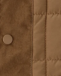 Toddler Boy Sleeveless Puffer Vest - Brown