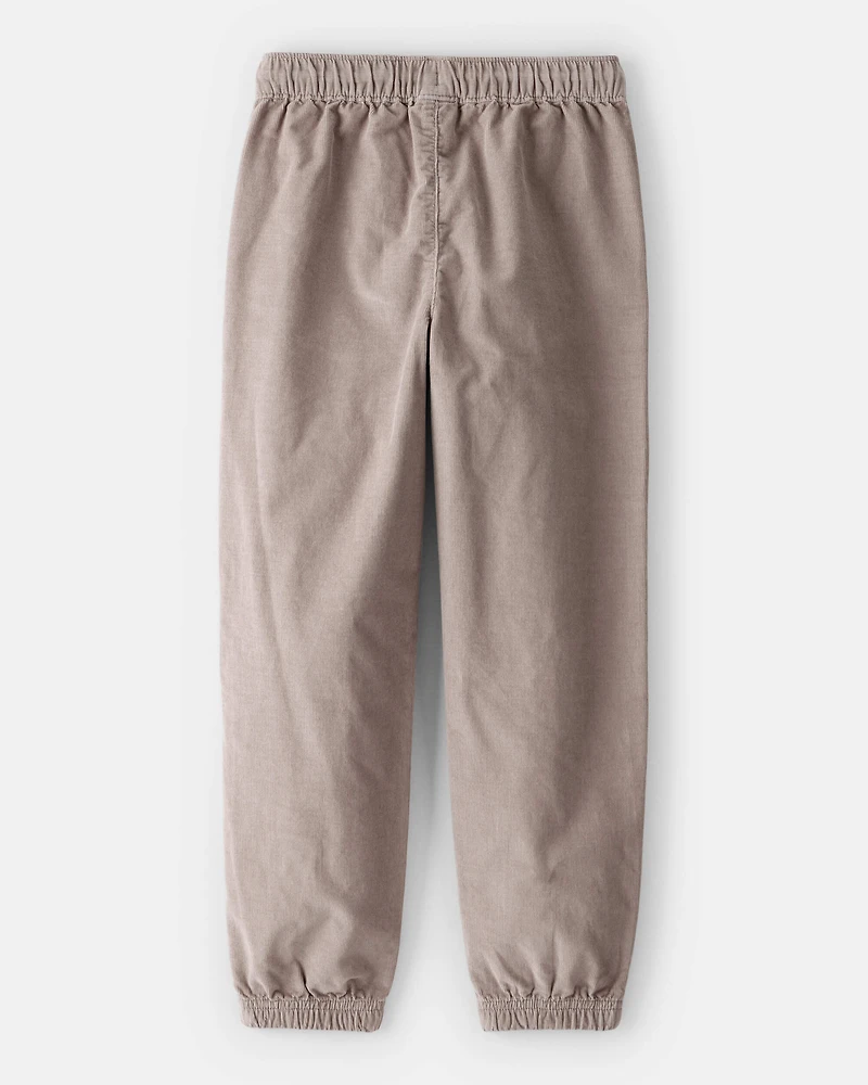 Boys Corduroy Joggers - Grey