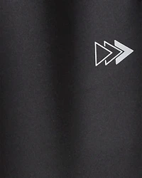 Boys Cotton Active Pants - Black