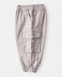 Baby Boy Cotton Fashion Cargo Pants - Grey
