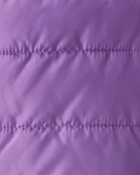 Kid Hooded Puffer Jacket - Purple