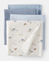 Baby 4-Pack Receiving Blankets