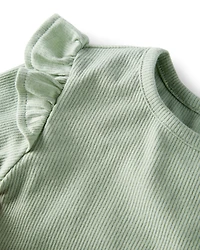 Toddler 3-Pack Organic Cotton Flutter Long-Sleeve Shirts