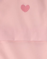 Toddler Girl Heart Zip-Up Hoodie - Pink
