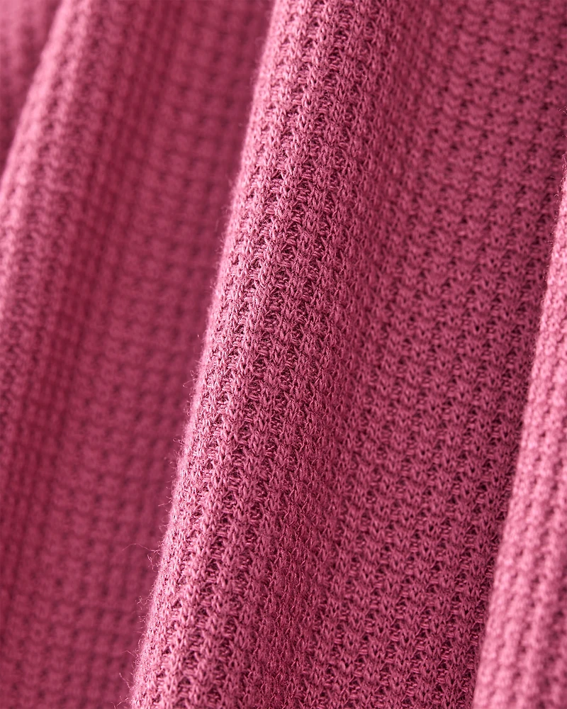 Baby Girl PurelySoft Long-Sleeve Sleeper- Pink